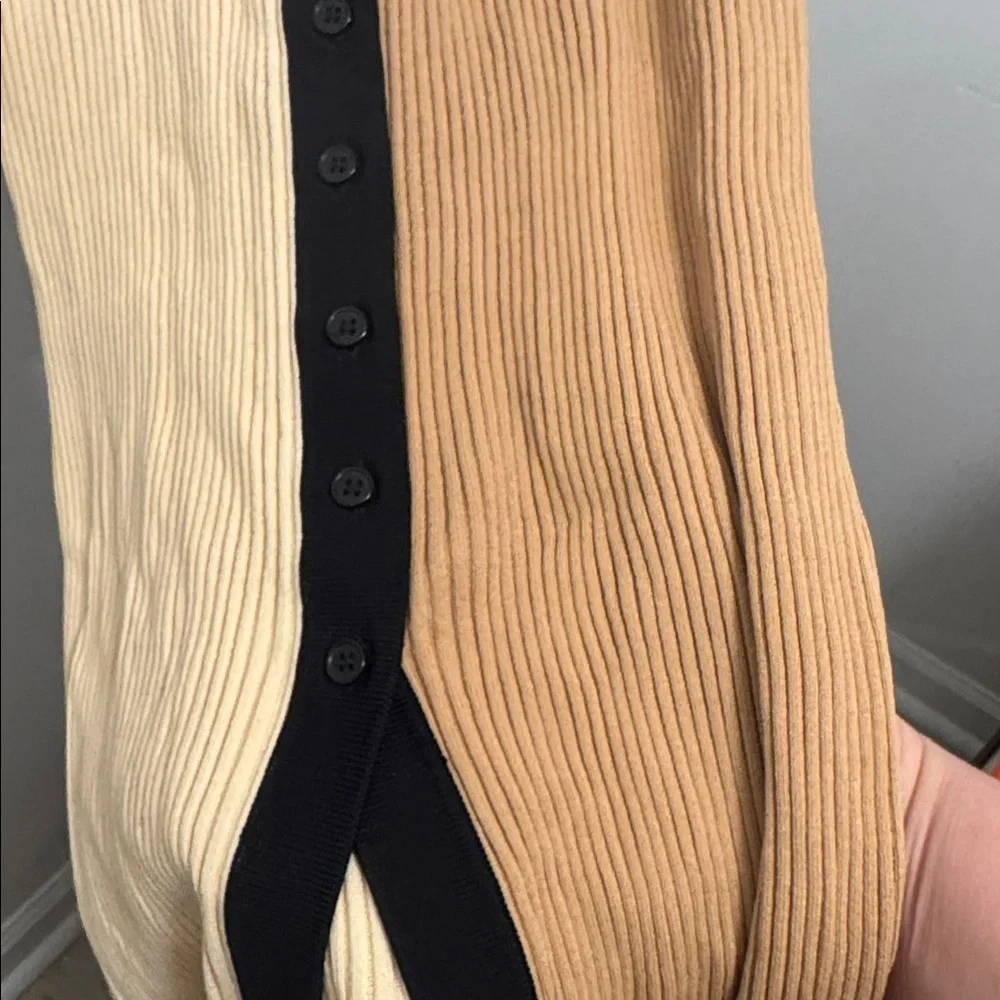 STAUD Shoko Midi Dress In Beige Medium - Picture 4 of 6